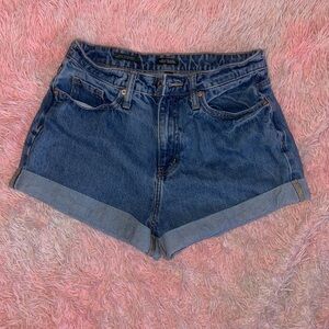 Women's Blue Denim Shorts